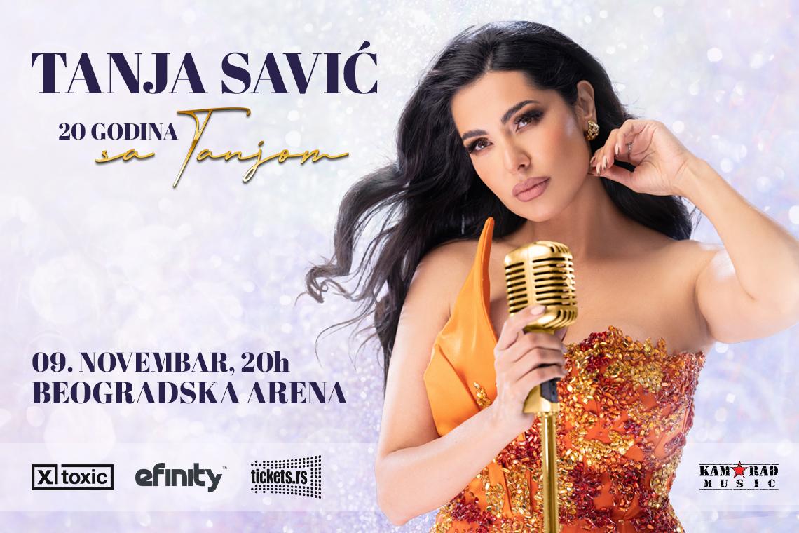 Tanja Savić u novembru pravi koncert u Areni!